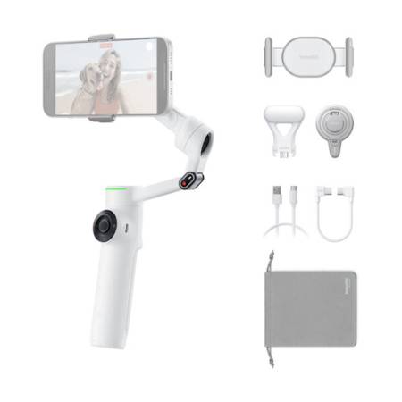 Insta360 Flow 2 Pro Combo White - gimbal, stabilizator obrazu, do smartfona, DeepTrack 4.0_Zawartość zestawu_1